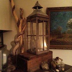Indoor Outdoor Wooden Lantern