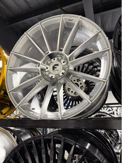 20s Forgiato wheels staggered new 5x115 brushed