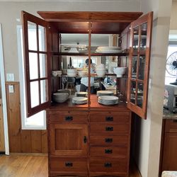 Mission Style China Cabinet