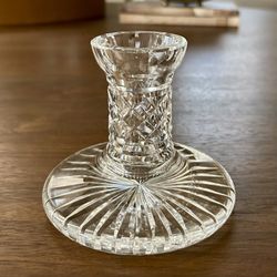 Waterford Candle Stick Holder 4” Cut Crystal Ireland Vintage