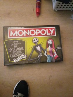 Nightmare before Christmas Monopoly game