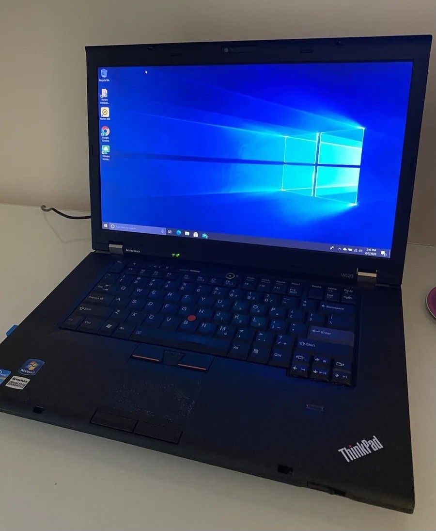 Lenovo Thinkpad 15.6" Laptop Intel Quad Core i7 CPU 16 GB RAM 500 GB SSD 1080P LCD Webcam Wi-Fi & Bluetooth Wireless Windows 10 Professional 