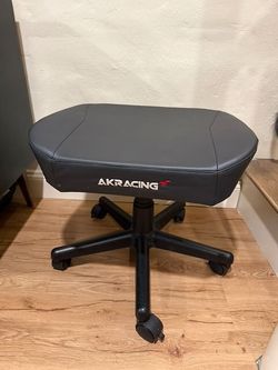 AK Racing Foot Rest | Height-Adjustable with Wheels | for Office and Gaming Chairs