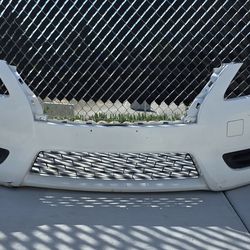 White 2013-2015 Nissan Sentra  Front bumper and fenders