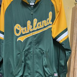 Oakland A’s Classic Stitches Jacket XL Excellent Condition 