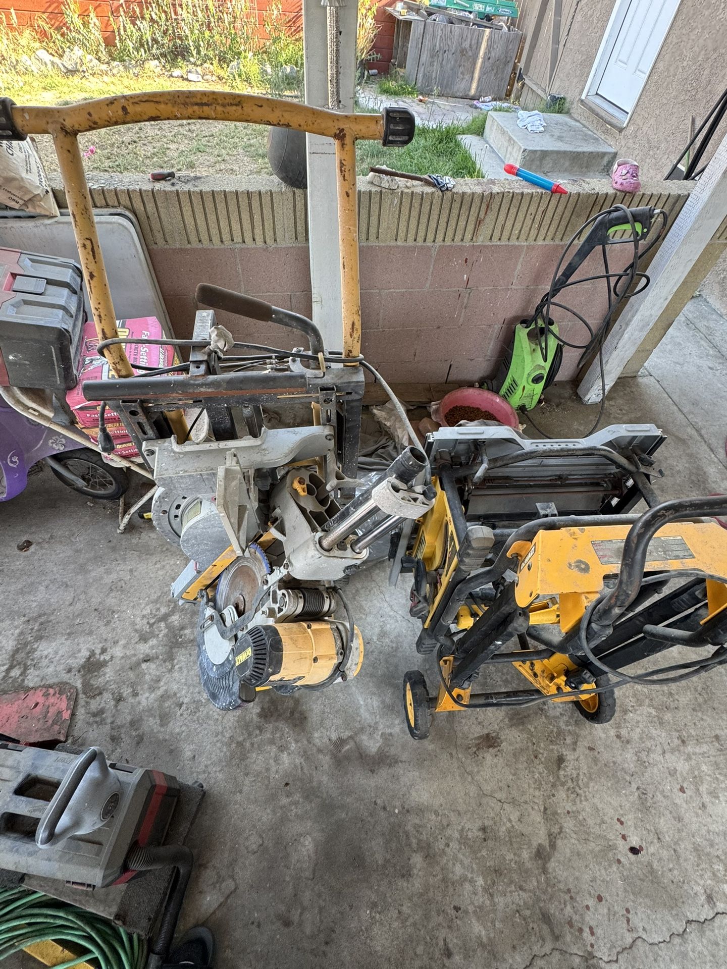 Dewalt Chop Saw And Table Saw