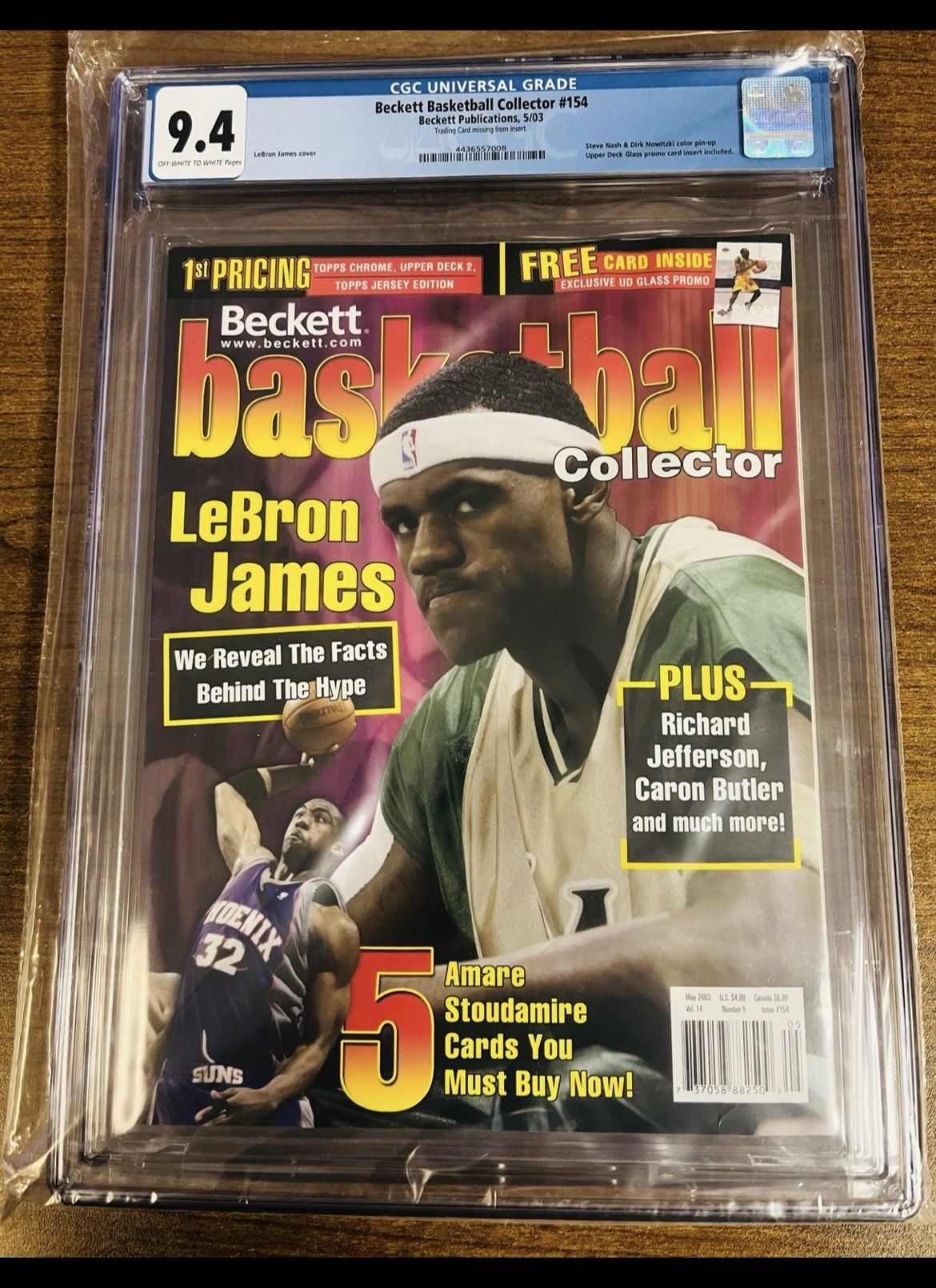 9.4 Graded LeBron James Beckett Magazine