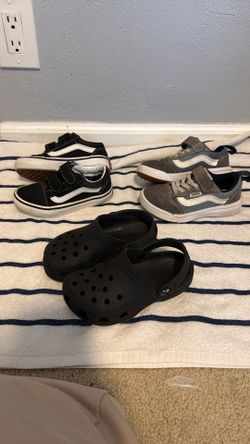 Boys 11c Vans and Crocs