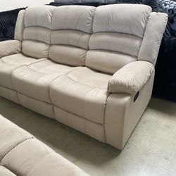 RECLINING SOFA AND LOVE SEAT 4 recliners $999 (msrp $1,699)