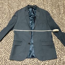 H&M Mens navy Slim blazer jacket 38R
