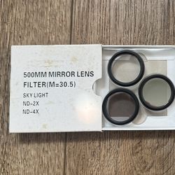 500mm Mirror Lenses Filter