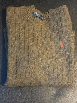 Polo Ralph Lauren Cable Knit Merino Wool Sweater XL