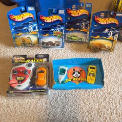 Hot Wheels Cars & A Mini Remote Car 