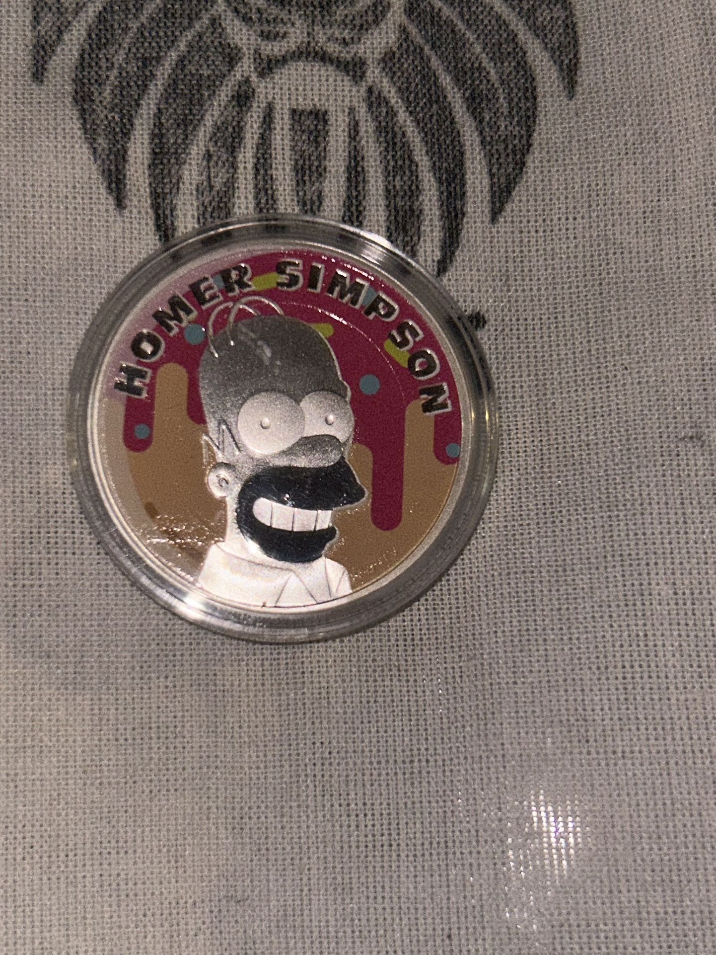 2022 Queen Elizabeth $1.01 Ounce Silver Proof Homer Simpson Coloradized Limited
