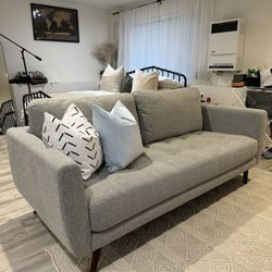 Living Spaces Ginger Grey 79” Sofa