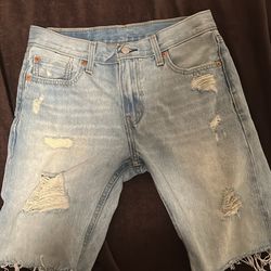 Levi Blue Jean Shorts 