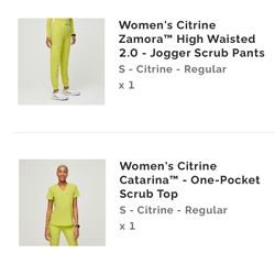 FIGS “Citrine” Scrub Set