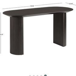 Fluted Black Desk