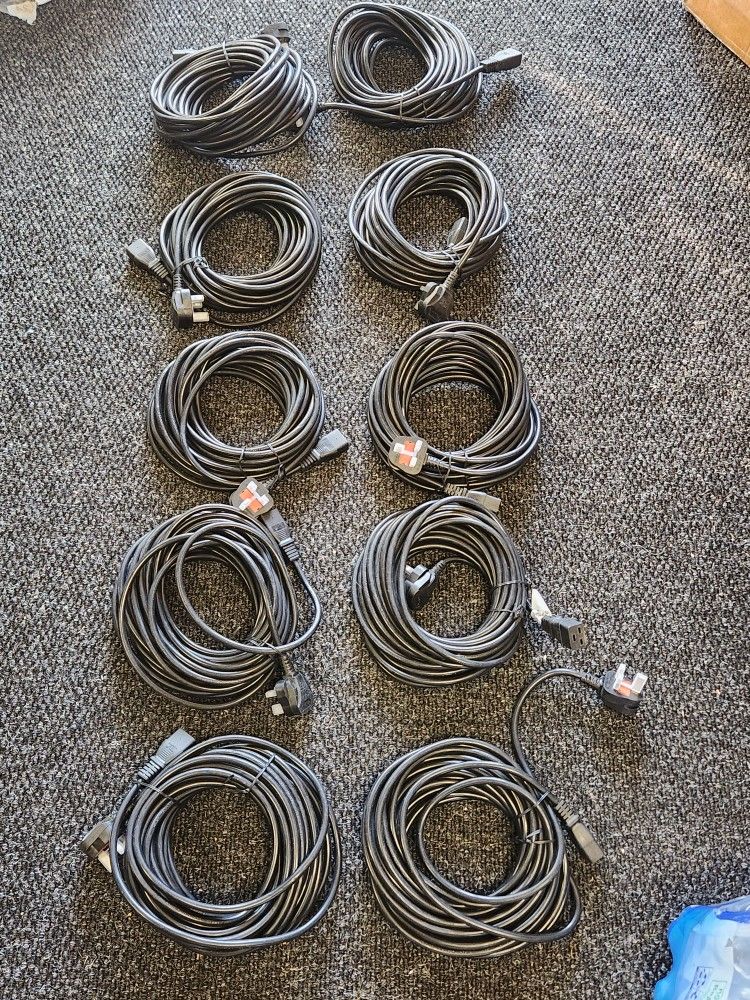 10 40 Feet Industrial Universal Powercords Brand New