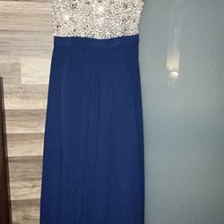 Navy Blue Prom Dress ( Small )