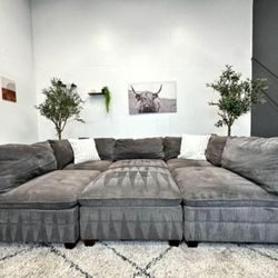 GREY MODULAR BRAND NEW SECTIONAL SAME DAY DELIVERY 