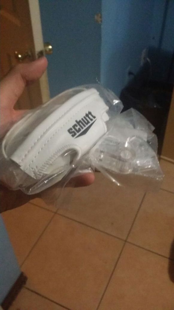 Schutt chin strap.