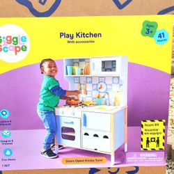 Gigglescape PLAY KITCHEN with Accessories Brand New in Sealed Box Never Open Super Cute!
