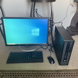 Hp i5 Desktop Computer W/Windows 10 & Lifetime Office 8gb 500HDD Wifi 24in Monitor (Extremely Fast)