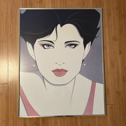 Vintage 1980's Framed Art Poster/Litho "Woman" 22x28 inches