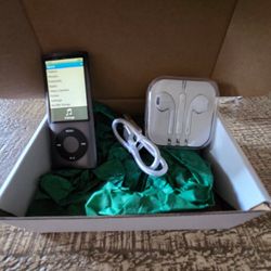 Apple iPod Nano 5th Generation Graphite 16gb With New Battery 