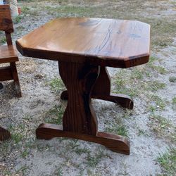 Wood Kids Table 2 Chairs