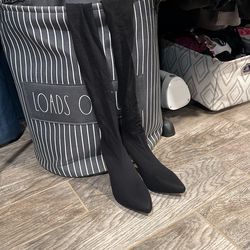 Black Legging Heels