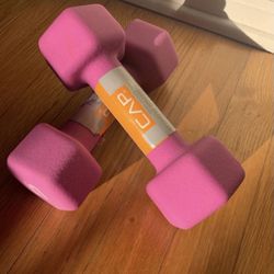 Set of brand new CAP 5lbs dumbbell, neoprene, unused, in perfect condition