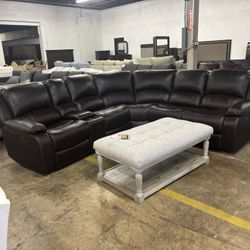 Power Recliner Sectional 