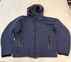 Nike Tech Men's Navy Full-Zip Hooded Jacket, Size S