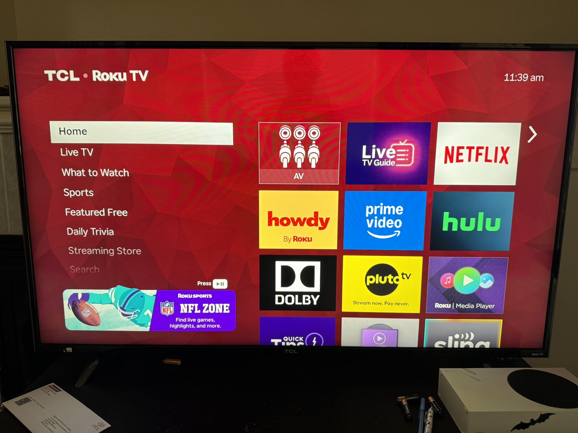 55 Inch TCL ROKU TV