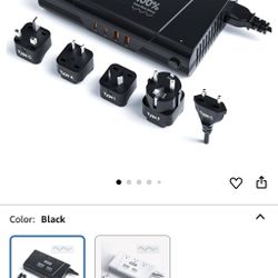 DOACE 800W Pure Sine Wave Voltage Converter US to Europe - 220V to 110V Converter for European Travel, Power Converter Adapter Combo with US/EU/DE/UK/