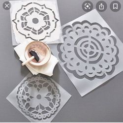 Brand New! Pottery Barn Lace Stencils DIY