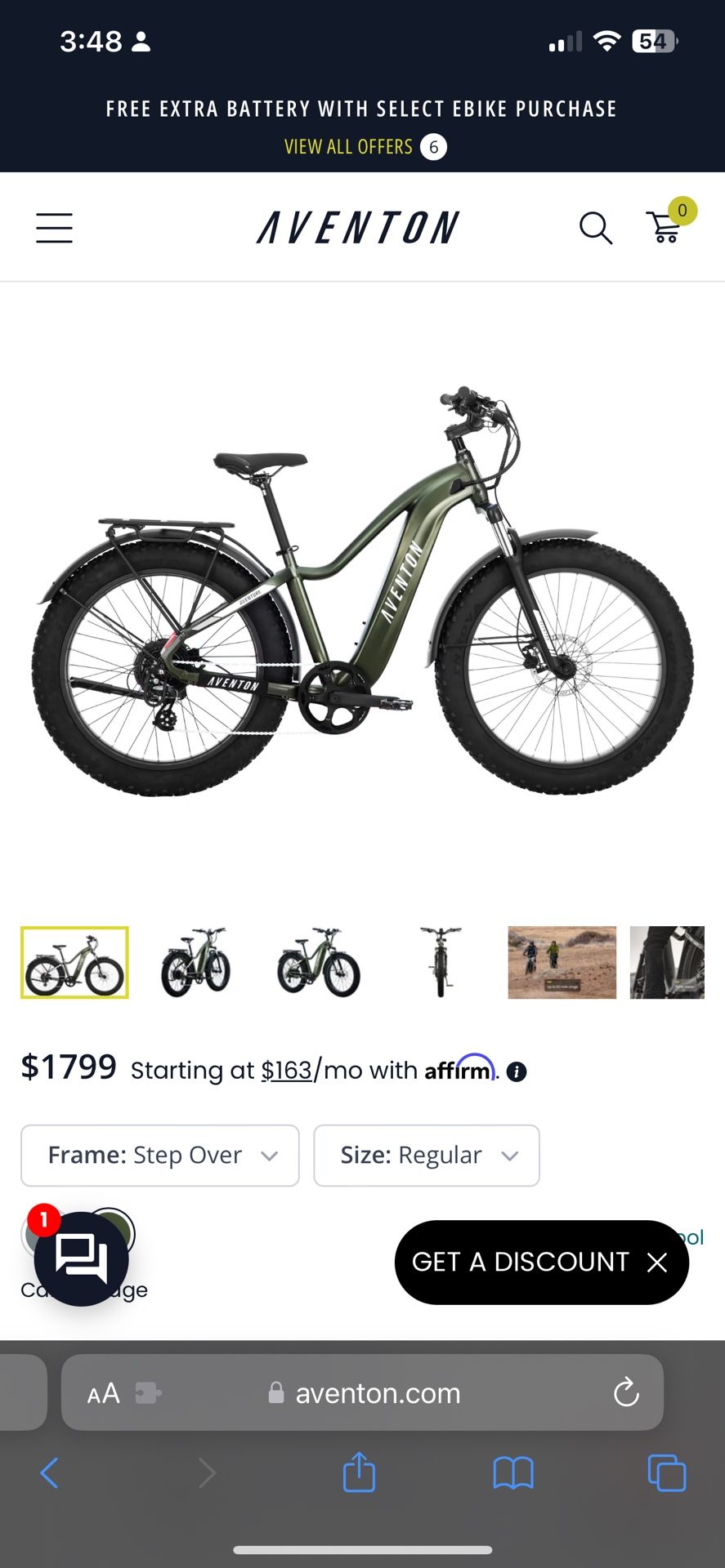 Aventon Step Over E-Bike