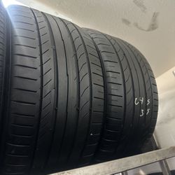 PAIR OF TIRE 245 35 18 CONTINENTAL 85% LIFE