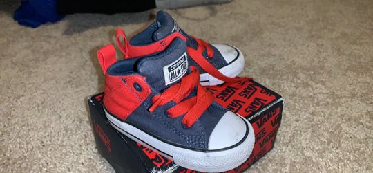 Converse red and blue size 5