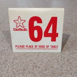 Carls jr table number 64
Nice for lowrider or hot rods 
Muscle car 
Car show display 