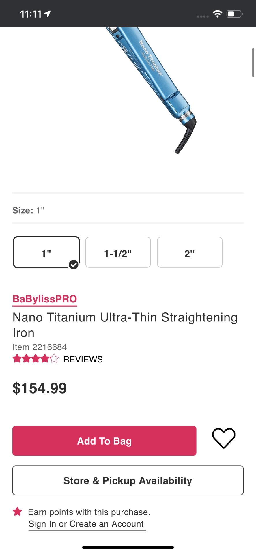 Nano Straightener From Babyliss 