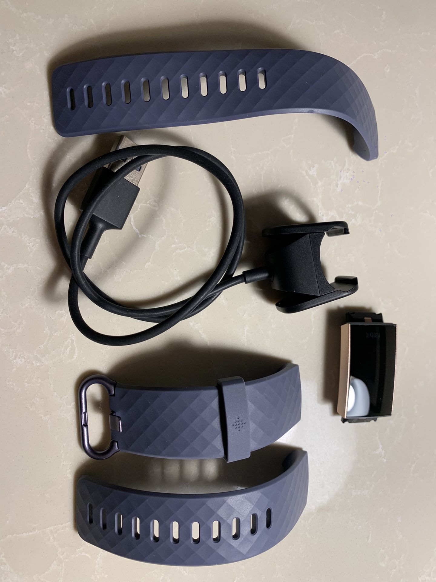 Fitbit Charge 3 Accessories Charger Blue Gray