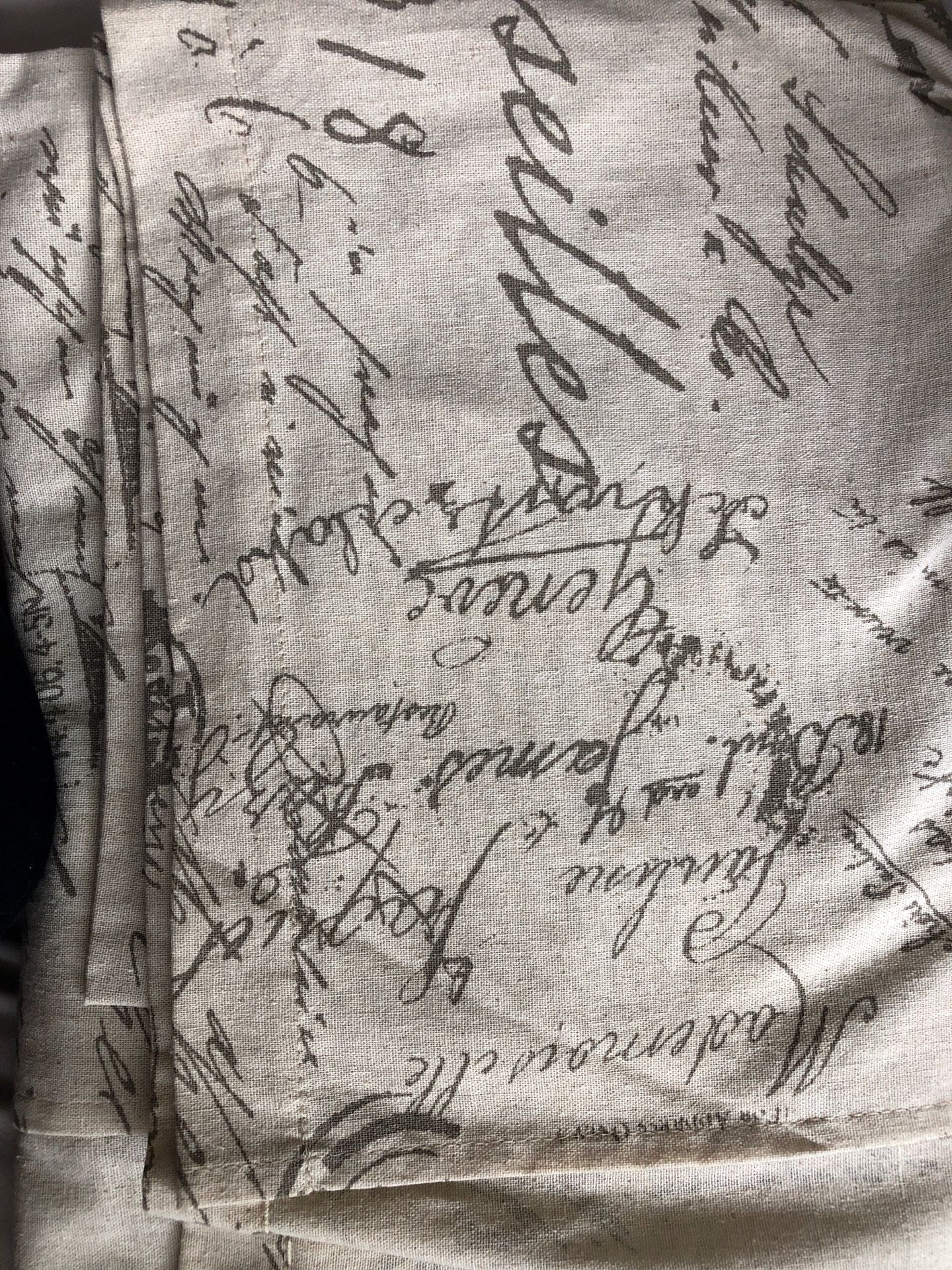 Pier One French Script Curtains (3)