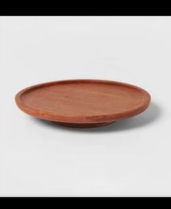 Threshold arjun wood cake stand