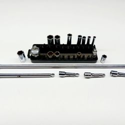 Snap-on 1/4-in Drive extensions sockets ratcheting adapter swivel