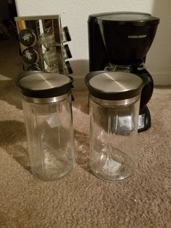Coffee maker spice rack