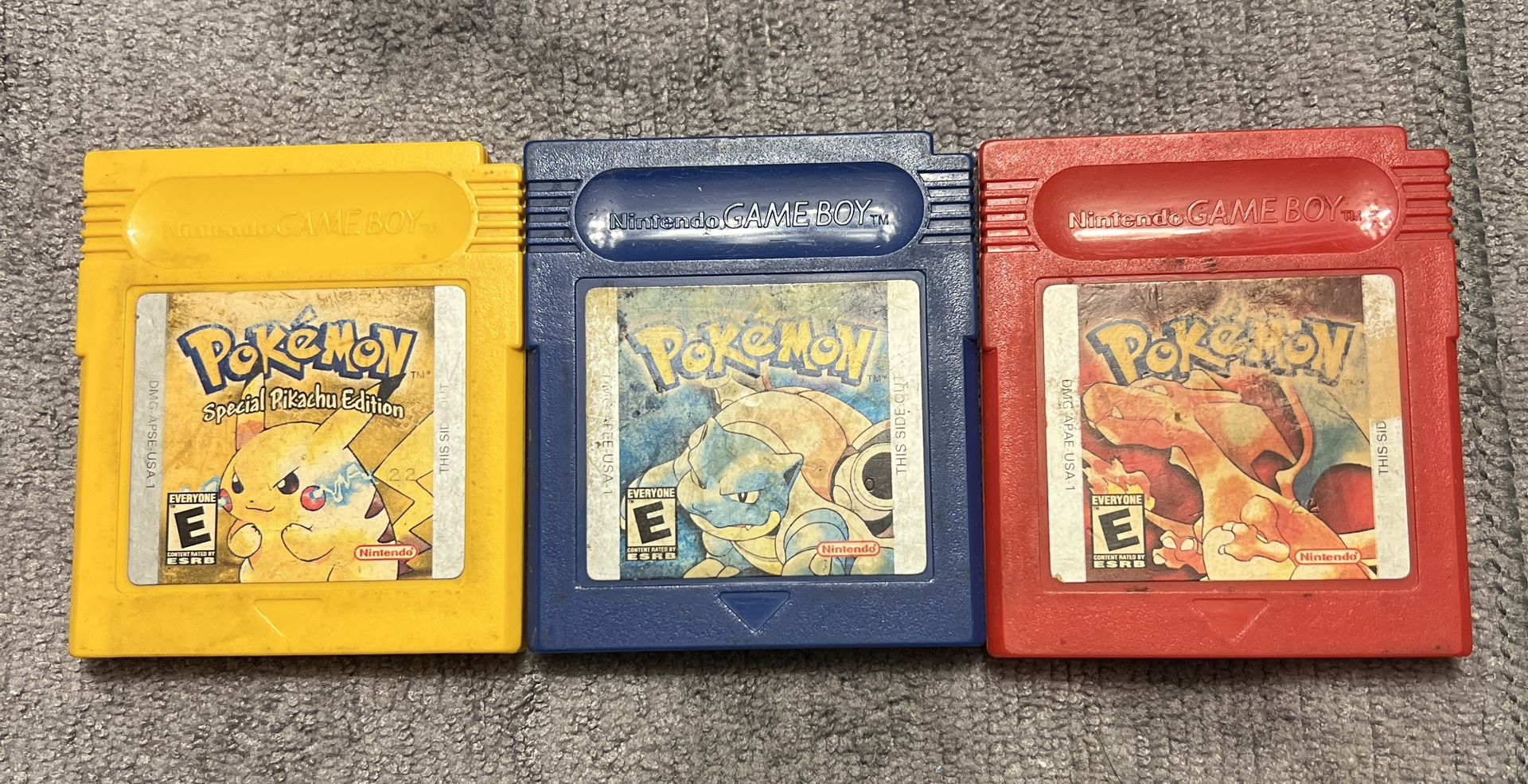 Pokémon Yellow, Blue & Red 