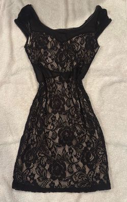 Black lace dress